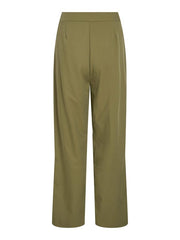 Elina High Waisted Trousers- Olive Green