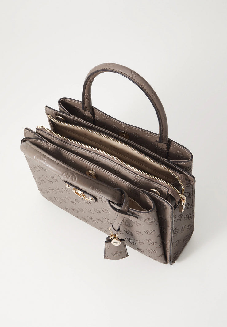 Guess Gerty Girlfriend Satchel - Dark Taupe