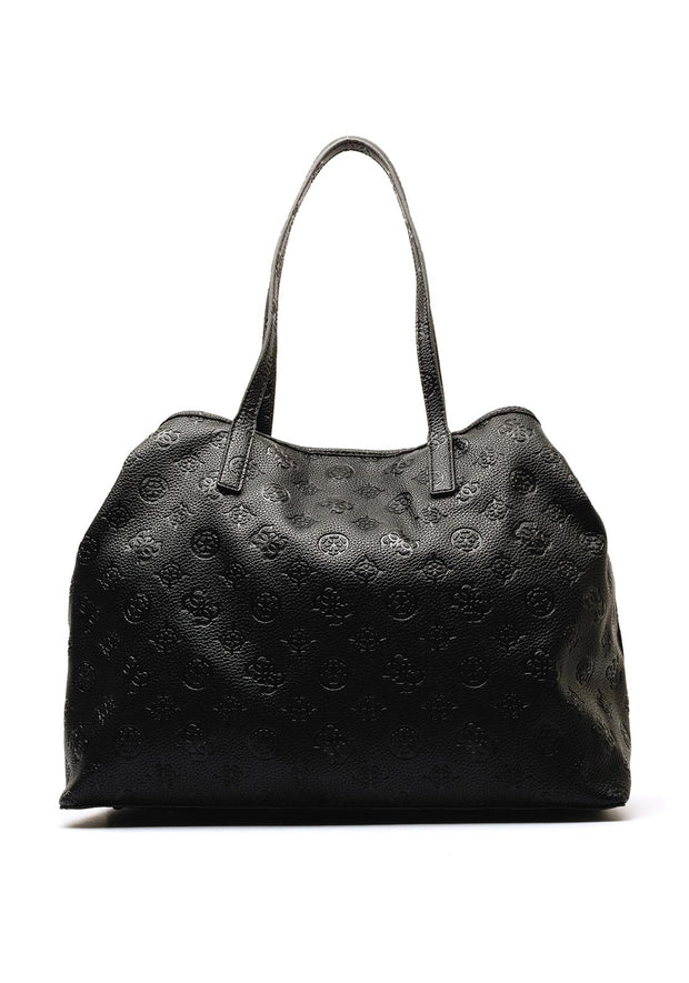 Guess Vikky 2 in 1 Large Tote - Embossed Black