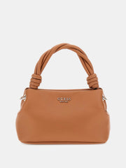 Guess Sansa Mini Top Handle Handbag - Cognac