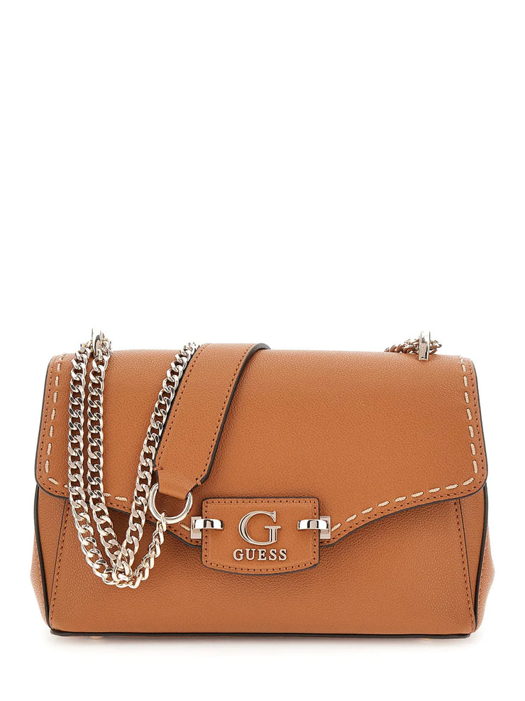 Guess Nastra Convertible Crossbody - Caramel