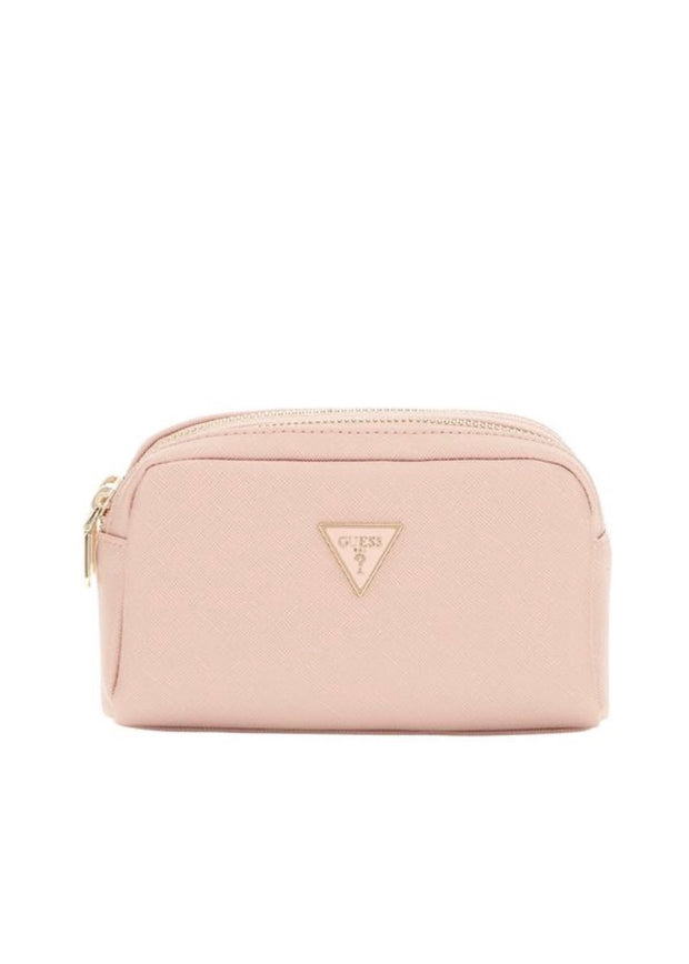 Guess Double Zip Beauty Bag - Candy Pink