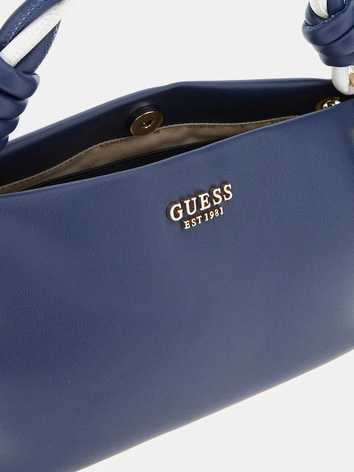 Guess Cruise Vibe Mini Top Handle Handbag - Navy/White