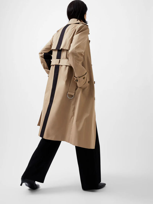 French Connection COCO Twill Trench Coat - Camel