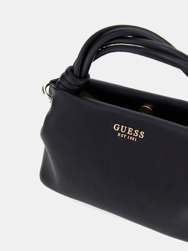 Guess Sansa Mini Top Handle Handbag - Black