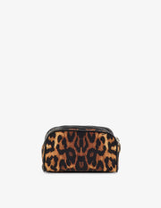 Guess Double Zip Pouch - Leopard