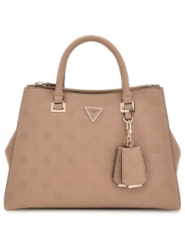 Guess Cresidia Society Satchel - Dark Taupe