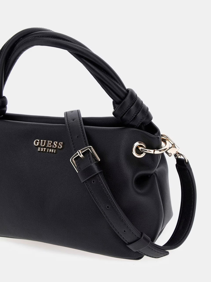 Guess Sansa Mini Top Handle Handbag - Black