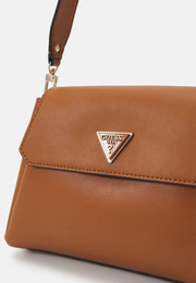 Guess Sora Girlfriend Flap Shoulder Bag - Cognac