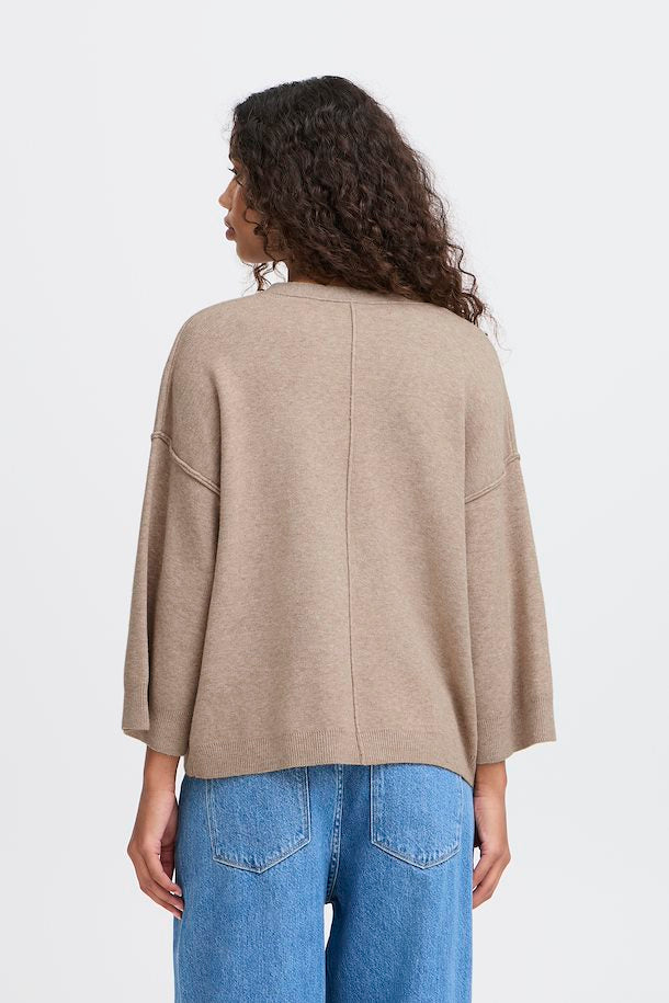 Ballia Soft Knit Cardigan - String Melange