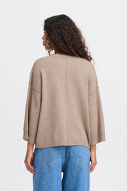 Ballia Soft Knit Cardigan - String Melange