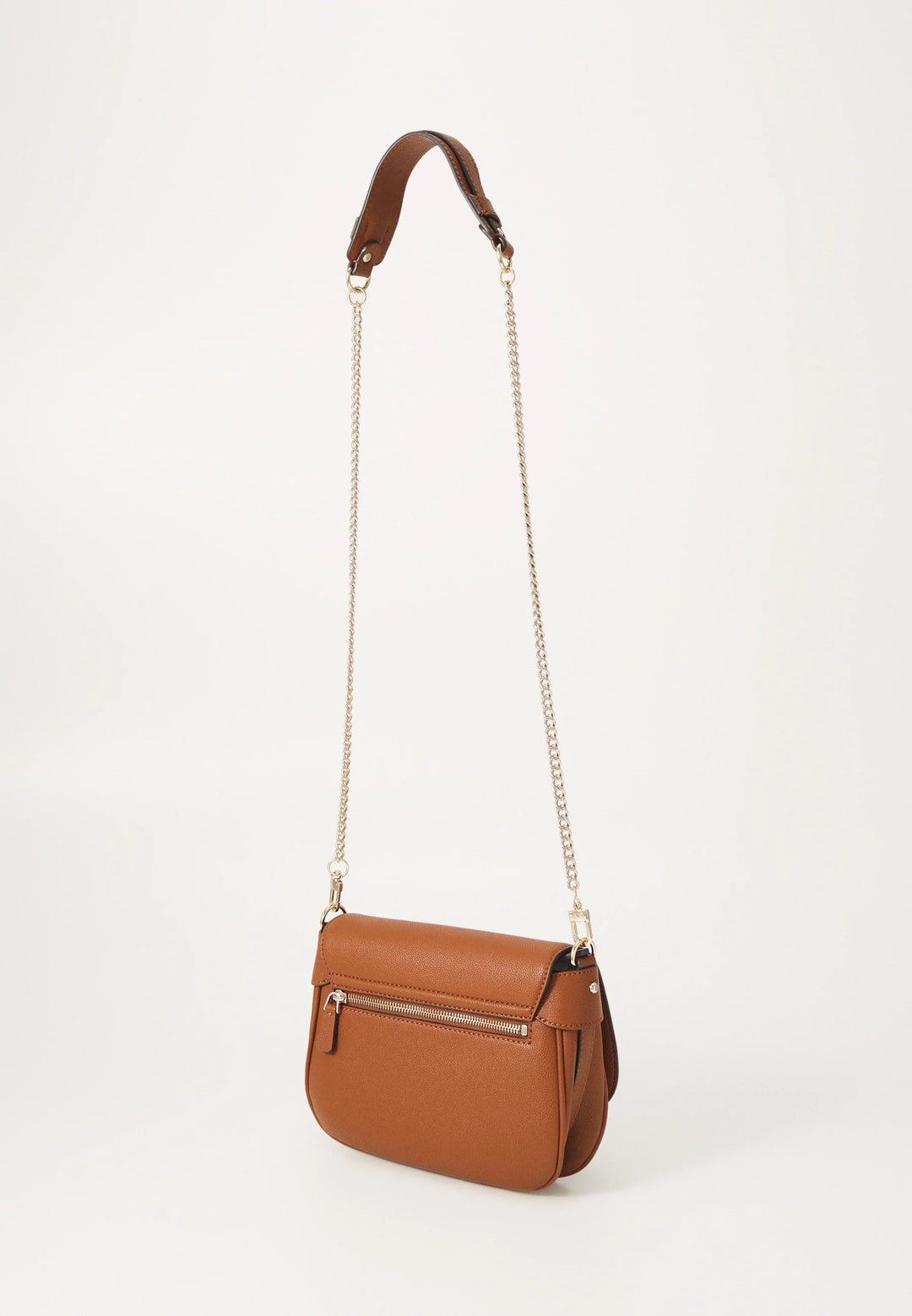 Guess Fedora Flap Shoulder Bag - Cognac