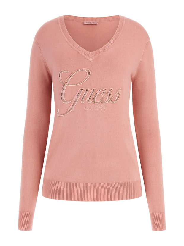 Guess Megan Logo Sweater - Rose