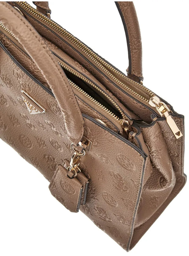 Guess Cresidia Society Satchel - Dark Taupe