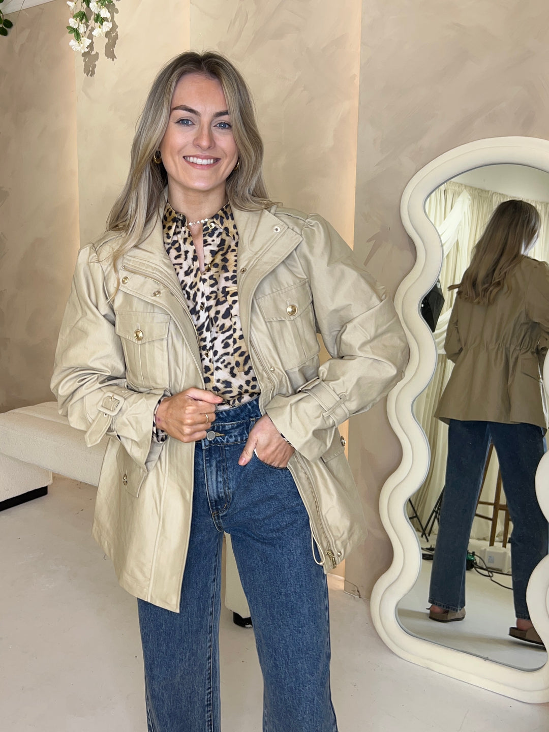 Guess Emma Field Jacket- Stone