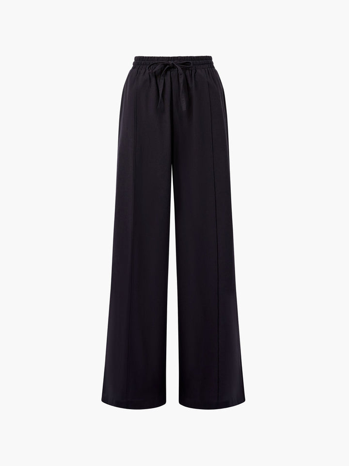 French Connection Linen Blend Trousers - Black