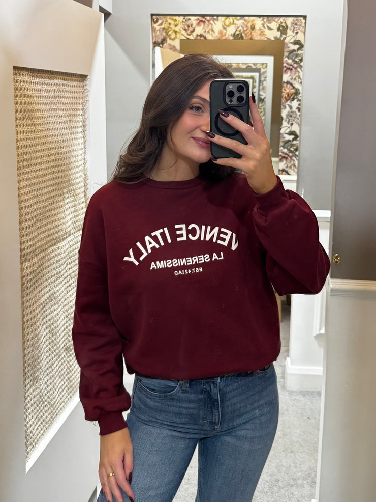 Minna Sweatshirt - Cabernet