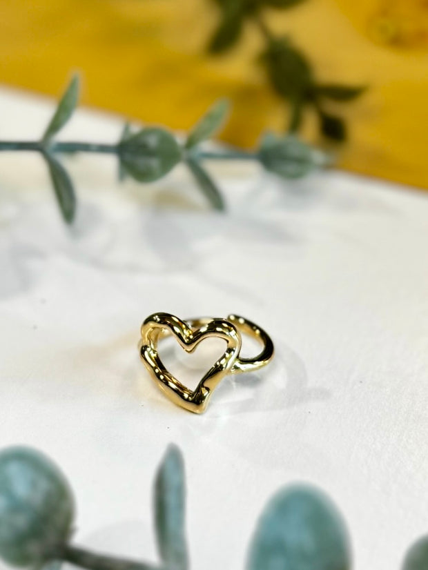 Adjustable Heart Ring