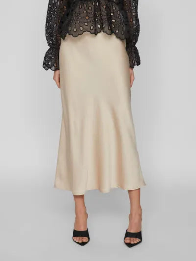 Ellette Midi Skirt - Champagne