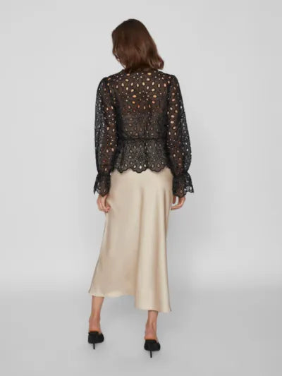 Ellette Midi Skirt - Champagne