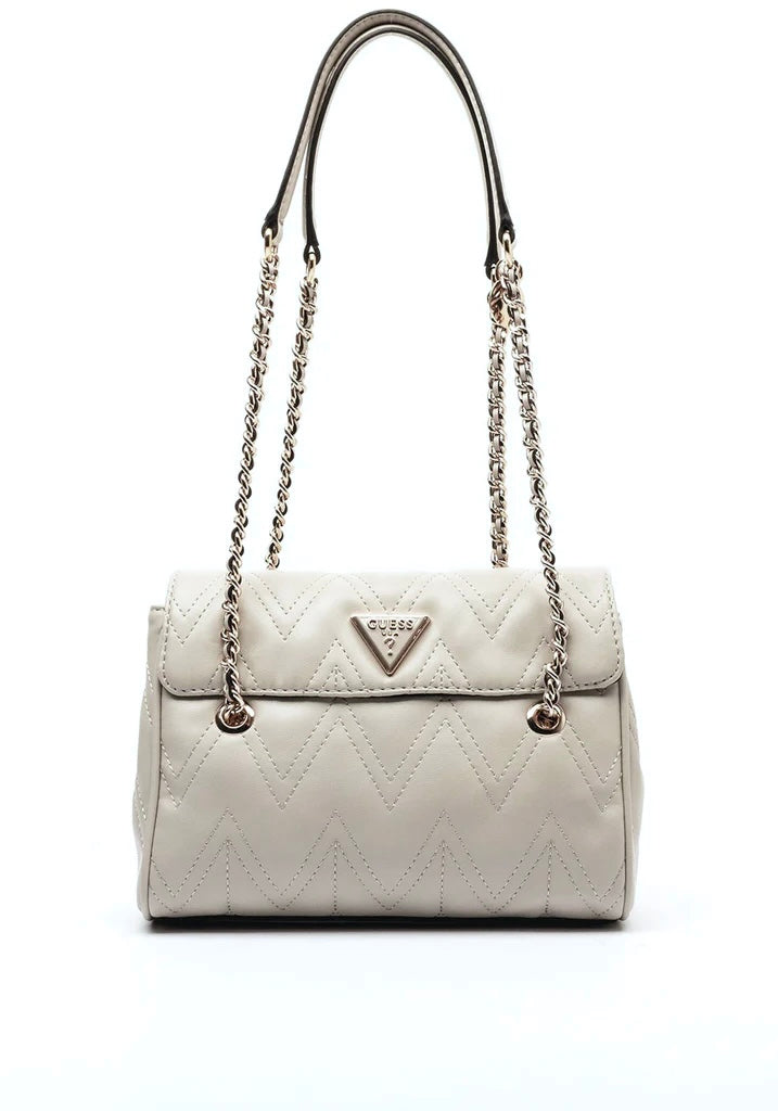 Guess Eda Flap Shoulder Bag - Taupe