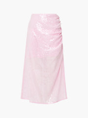 French Connection Anisha Ombre Sequin Skirt - Strawberry Shake