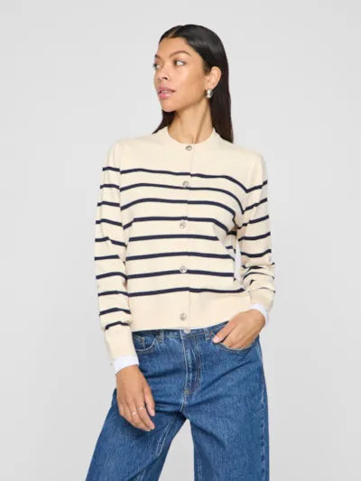 Ingrid Knit Caridgan - Birch Navy