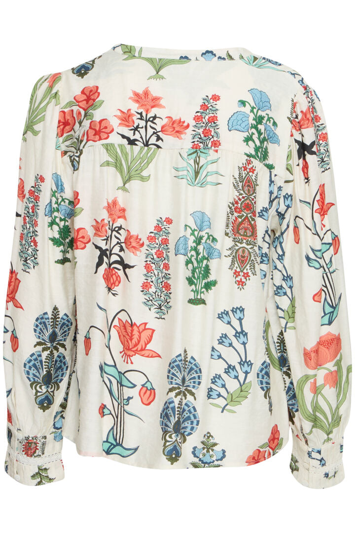 Dorte Blouse - Antique White Printed