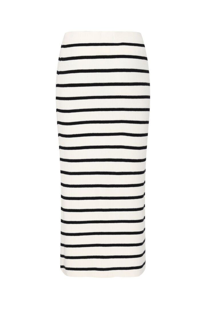 Boston Skirt - Birch/Black stripe