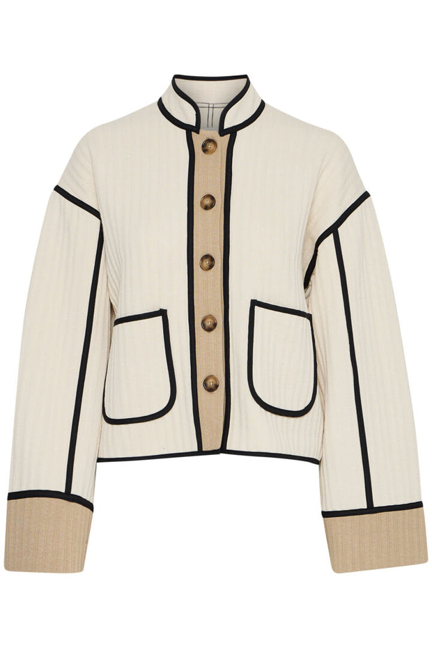 Kate Quilted Jacket - Almond Milk