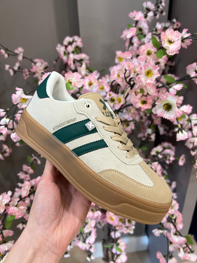 Platform Trainer - Beige/Green