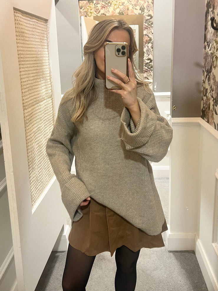 Oversized Knit - Taupe