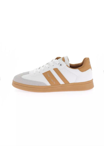 Colour Block Sneaker - Camel/White