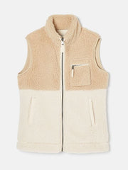 Joules Mallory Cream Fleece Gilet- Cream