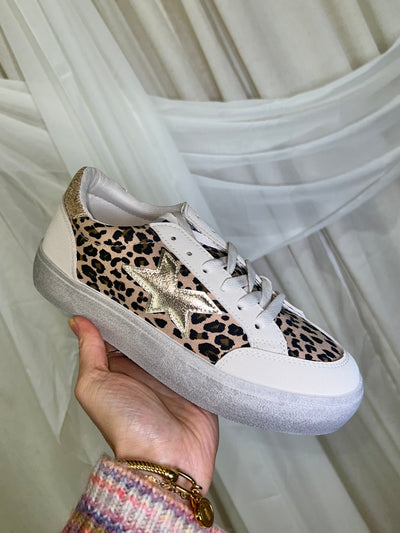 Leopard Platform Sneakers - 9103