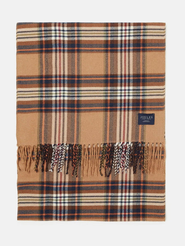 Joules Langtree Scarf Rust Check