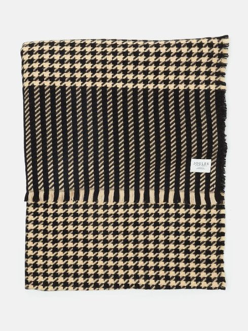 Joules Bracewell Blanket Scarf - Houndstooth