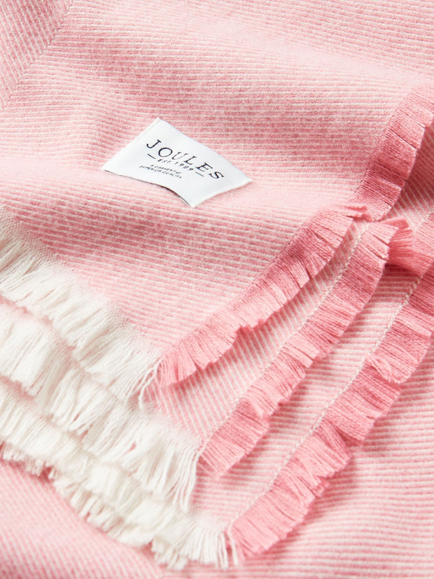 Joules Bracewell Blanket Scarf - Pink