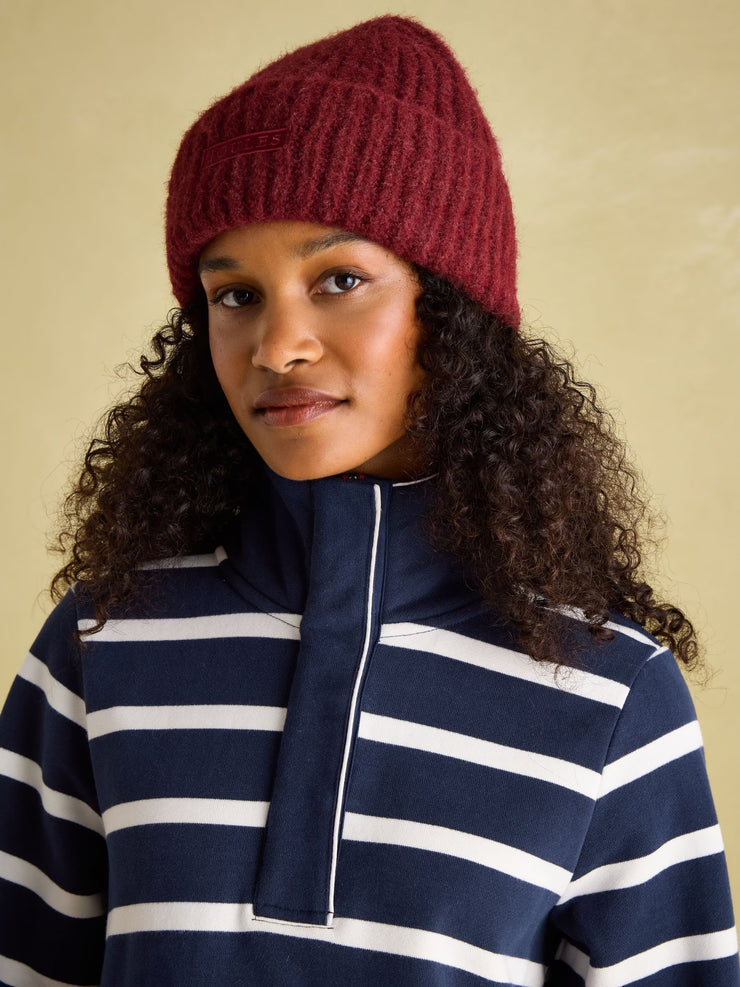 Joules Burnham Navy Blue Funnel Neck Quarter Zip Sweatshirt