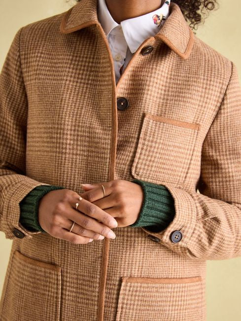 Joules Launton Jacket - Camel Check