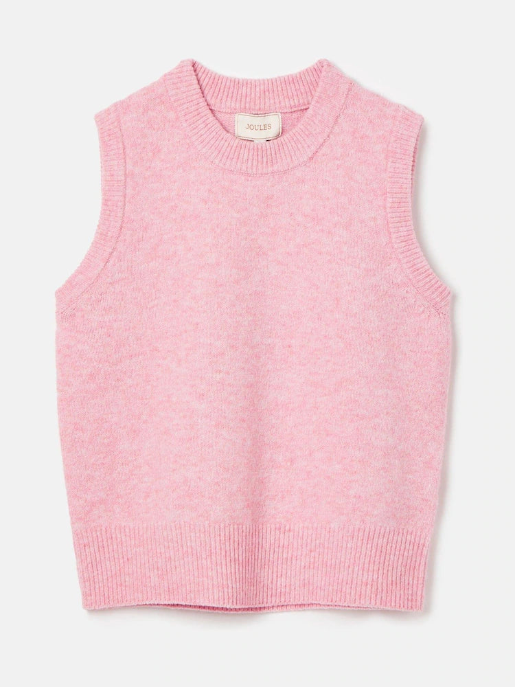 Joules Holly Knit Vest - Pink