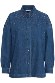 Perla Denim Shirt - Medium Blue