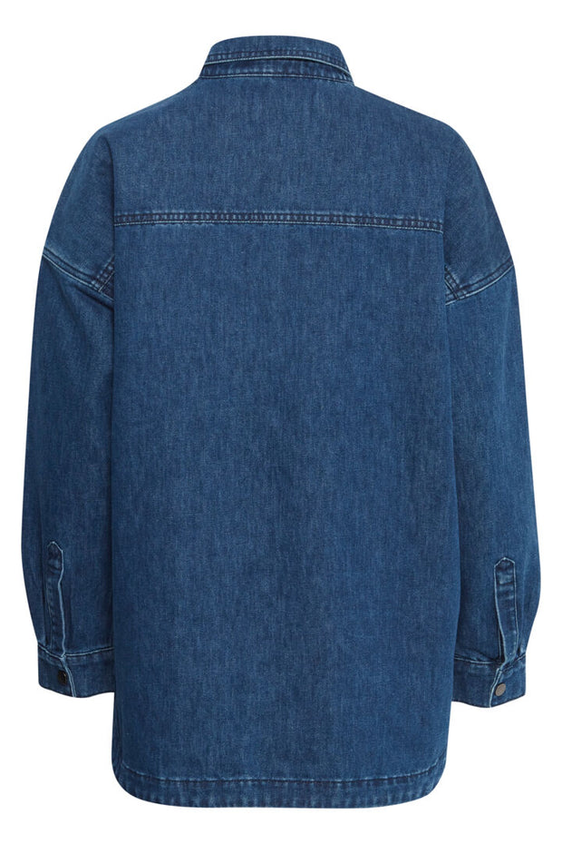 Perla Denim Shirt - Medium Blue