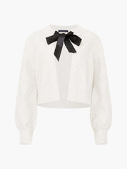 French Connection Kitty Bobble Cardigan - White