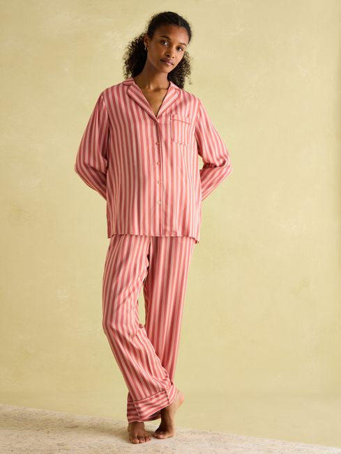 Joules Alma Pyjamas - Pink Stripe