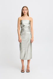 Kate Metallic Dress - Silver