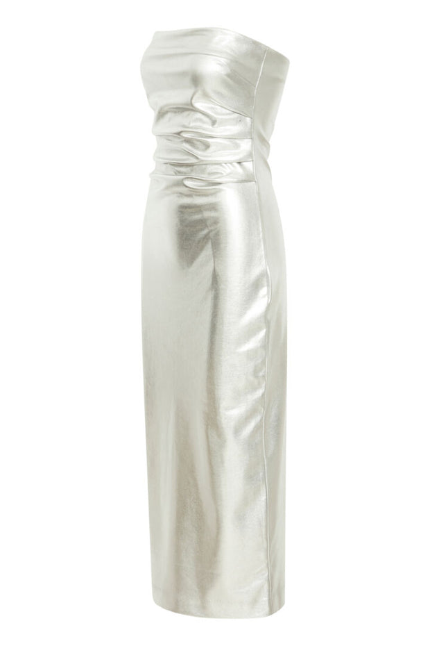 Kate Metallic Dress - Silver