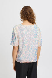 Marelly Sequin Top - Iridescent