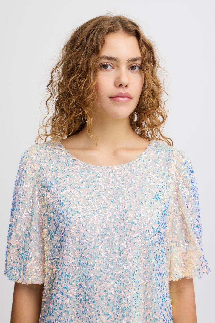 Marelly Sequin Top - Iridescent