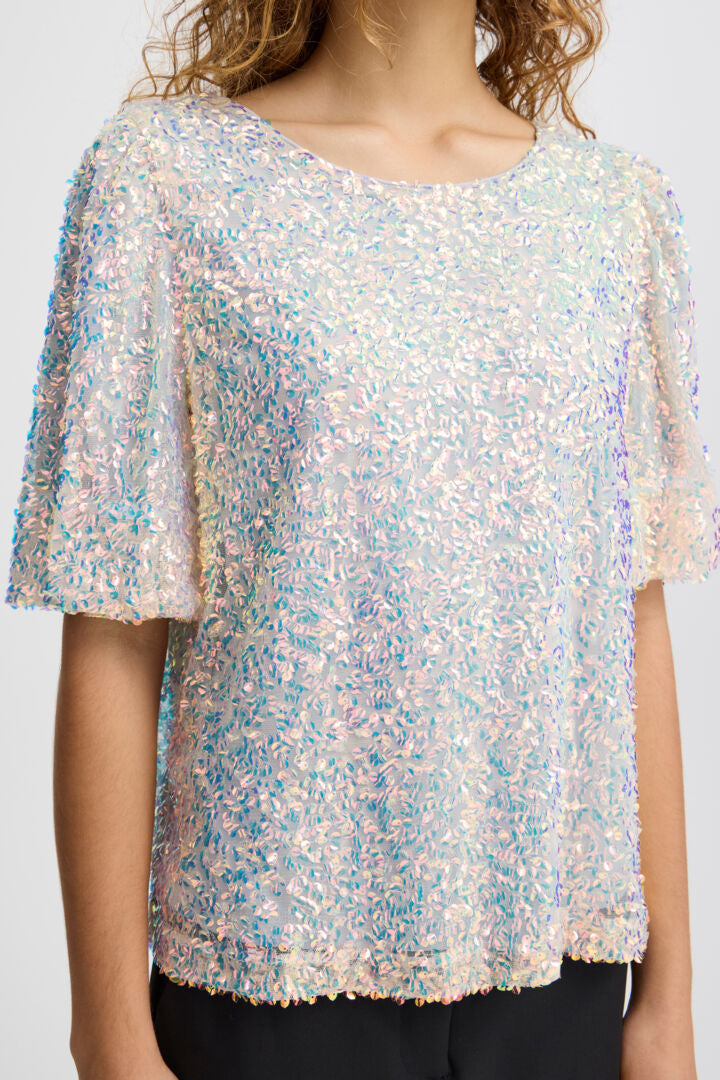 Marelly Sequin Top - Iridescent